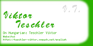 viktor teschler business card